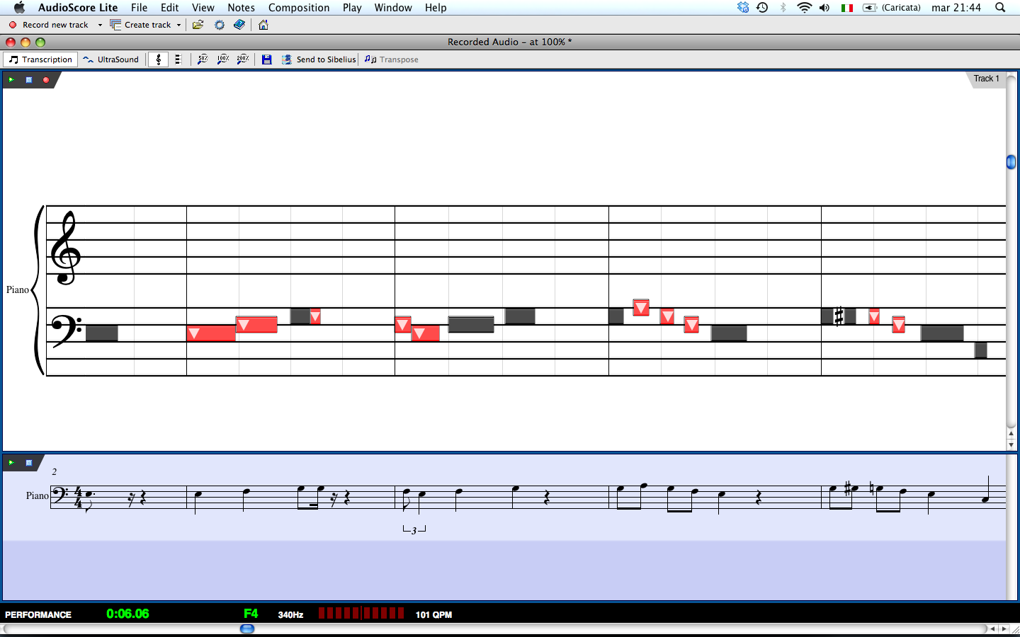 AudioScore in azione